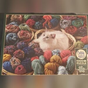 NEW Cobble Hill Cat and Yarn Puzzle